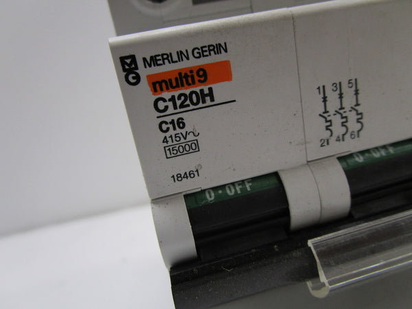 MERLIN GERIN 18461 C120H-C16 CIRCUIT BREAKER 16A  NSNP