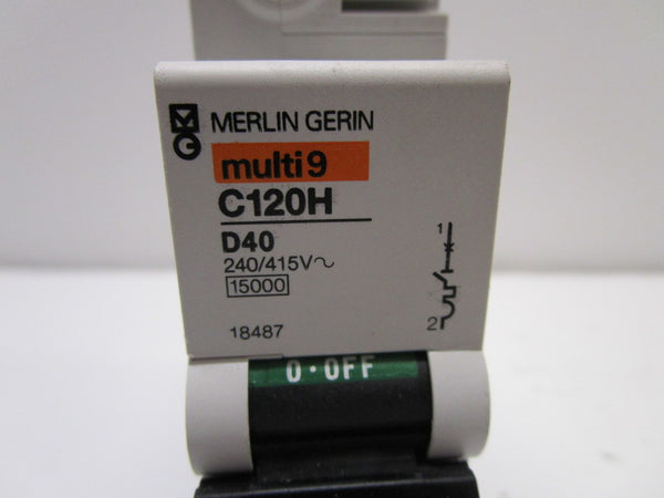 MERLIN GERIN 18487 C120H-D40 CIRCUIT BREAKER 40A  NSNP