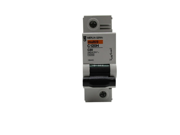 MERLIN GERIN 18440 C120H-C20 CIRCUIT BREAKER 20A  NSNP