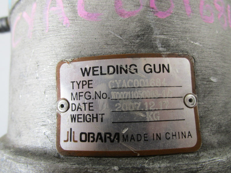 JIL OBARA CYAC001684 WELDING GUN  UNMP