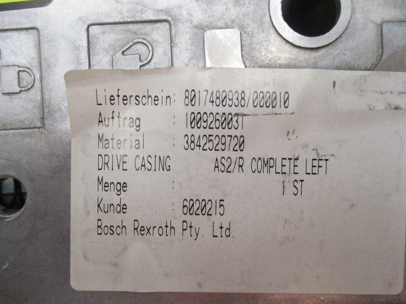 BOSCH 3842529720 DRIVE CASING AS2/R COMPLETE LEFT  UNMP