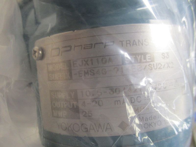 YOKOGAWA EJX110A-EMS4G-914EB/SU2/X2 TRANSMITTER  NSMP