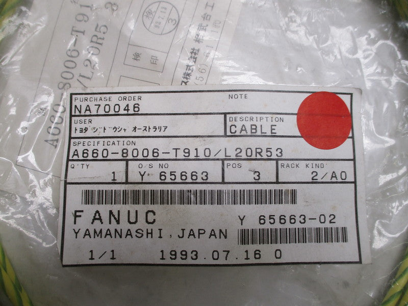 FANUC A660-8006-T910/L20R53 CABLE  NSNP