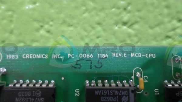 CREONICS INC. PC-0066-1186 PC BOARD NSNP