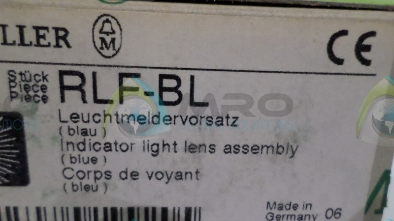 (LOT OF 5) MOELLER RLF-BL INDICATOR LIGHT LENS NSNP