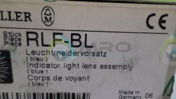 (LOT OF 5) MOELLER RLF-BL INDICATOR LIGHT LENS NSNP