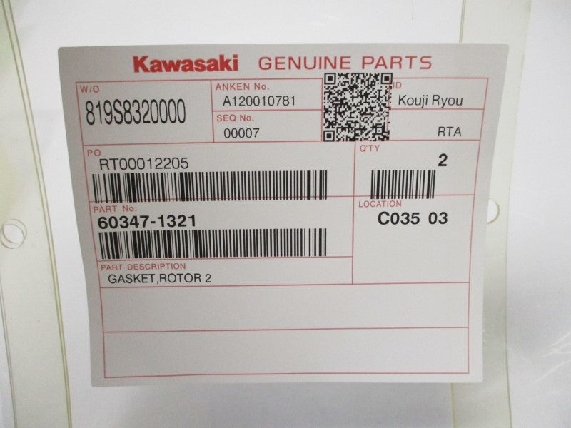 KAWASAKI 60347-1321 (PKG OF 2) NSMP