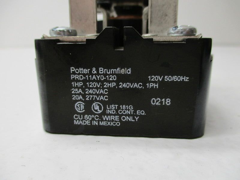 POTTER&BRUMFIELD PRD-11AY0-120 120V 25A NSNP