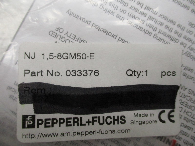PEPPERL+FUCHS NJ1,5-8GM50-E 033376 NSMP