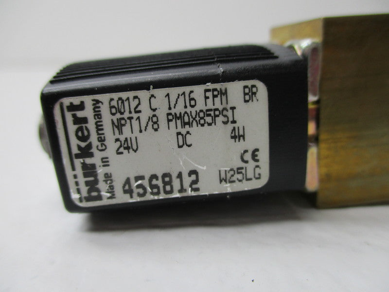 BURKERT 6012-C-1/16-FPM-BR 456812 NSNP