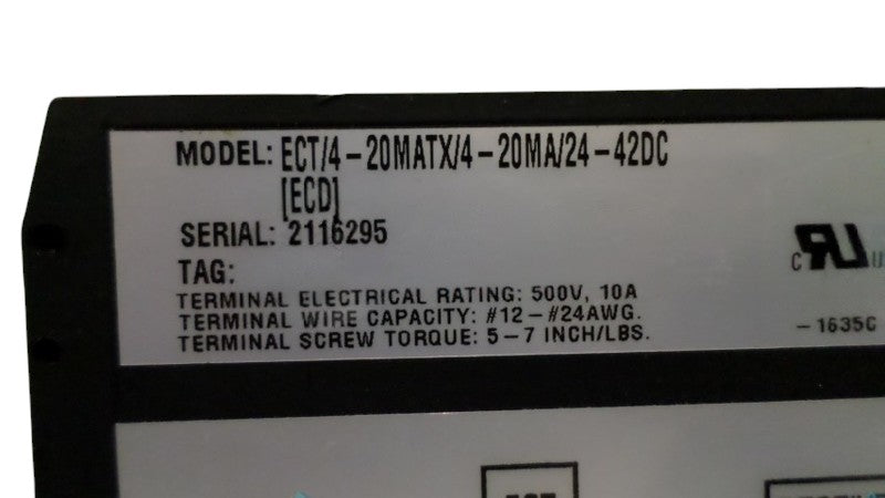 MOORE ECT/4-20MATX/4-20MA/24-42DC SIGNAL ISOLATER CONVERTER NSNP