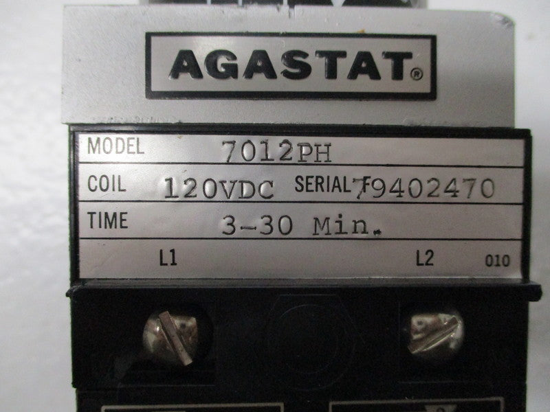 AGASTAT 7012PH 120VDC 3-30MIN NSNP