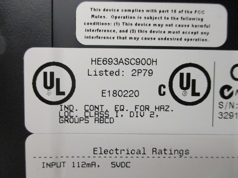 HORNER ELECTRIC HE693ASC900H UNMP