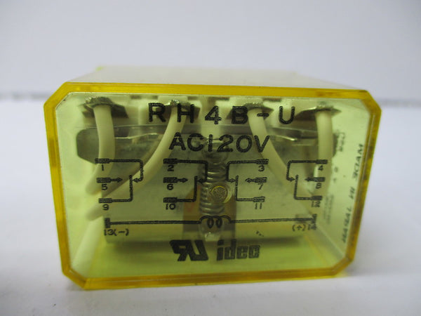 IDEC RH4B-U RELAY 120VAC 10A UNMP