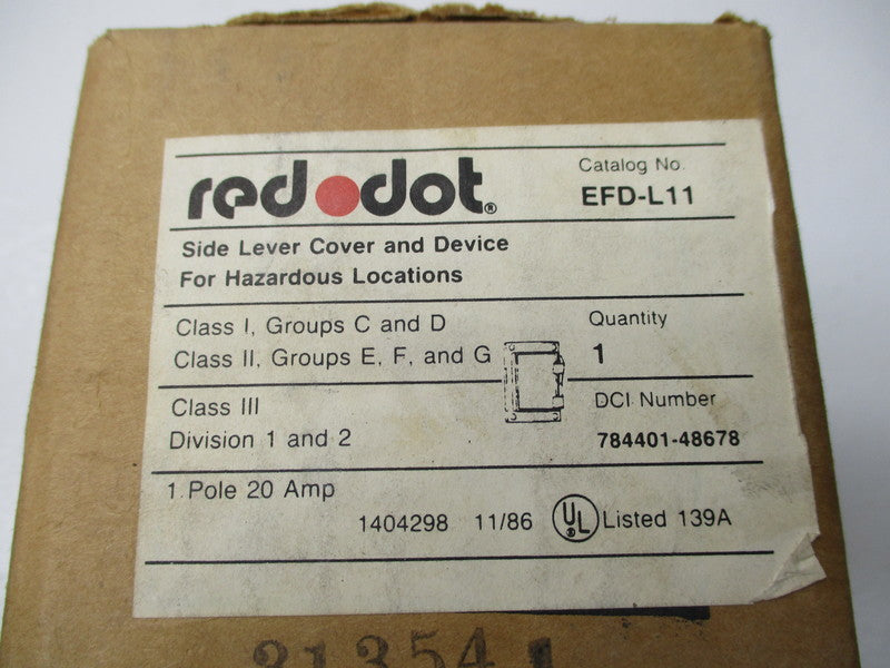 RED DOT EFD-L11 NSFS