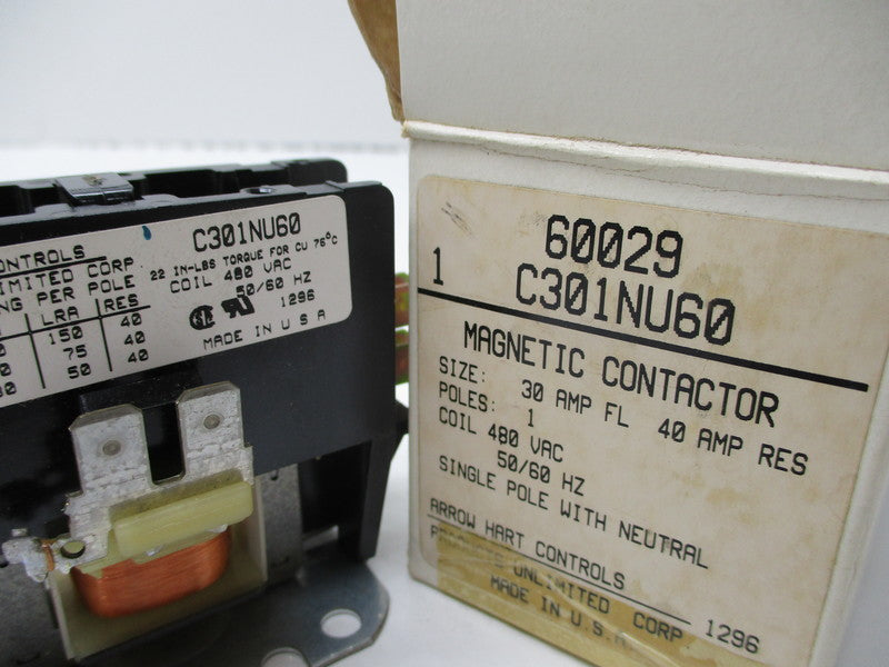 ARROW HART C301NU60 480VAC NSMP