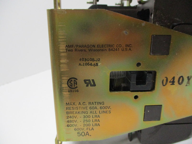 AMF/PARGON 403GOS-J2 240/600VAC NSMP