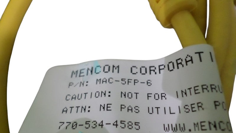 MENCOM CORP. MAC-5FP-6 CONNECTOR NSNP