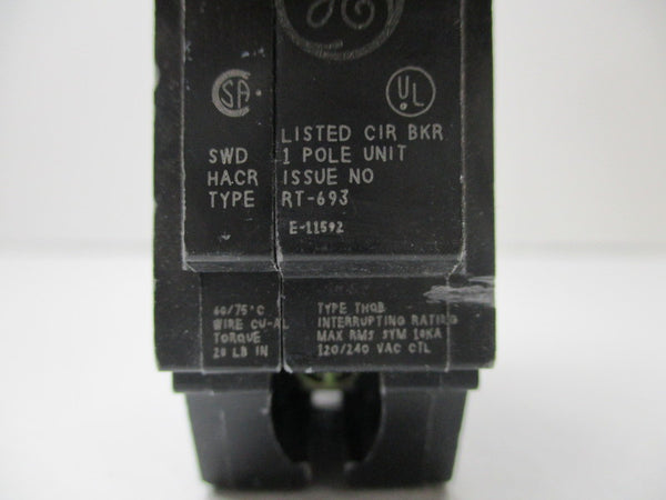 GENERAL ELECTRIC THQB120 CIRCUIT BREAKER 20A NSNP
