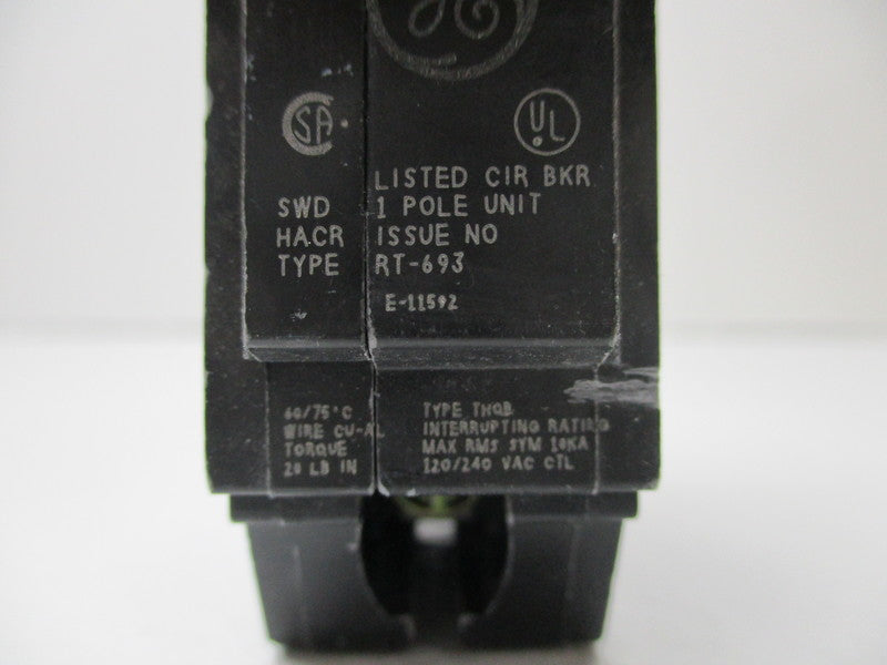 GENERAL ELECTRIC THQB120 CIRCUIT BREAKER 20A NSNP