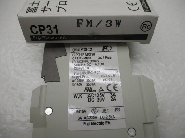 FUJI ELECTRIC CP31FM/3W CIRCUIT BREAKER 3A AC12V NSMP