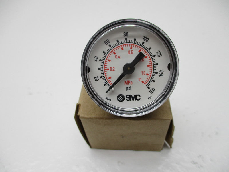 SMC K40-MP1.0-N01MS 1.5" PRESSURE GAUGE 0-160 PSI/MPA  NSMP