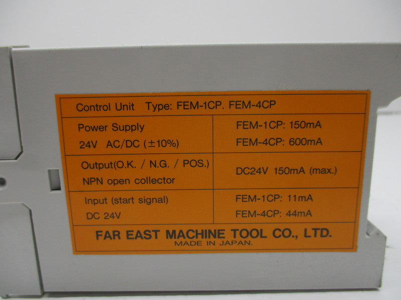 FAR EAST MACHINE TOOL FEM-1CP NSNP