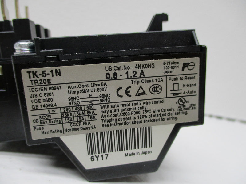 FUJI ELECTRIC TK-5-1N 0.8-1.2A NSNP