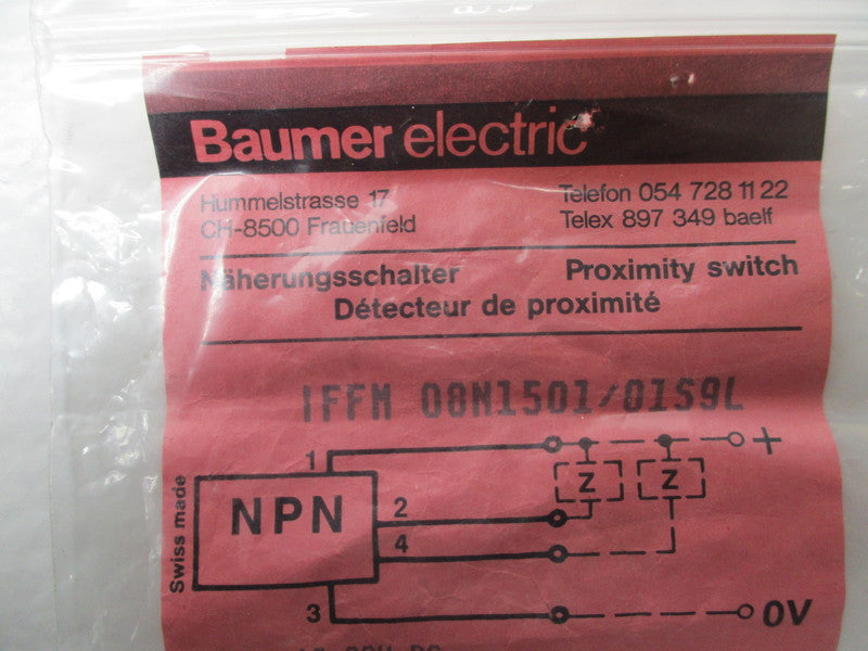 BAUMER ELECTRIC IFFM08N1501/01S9L NSMP