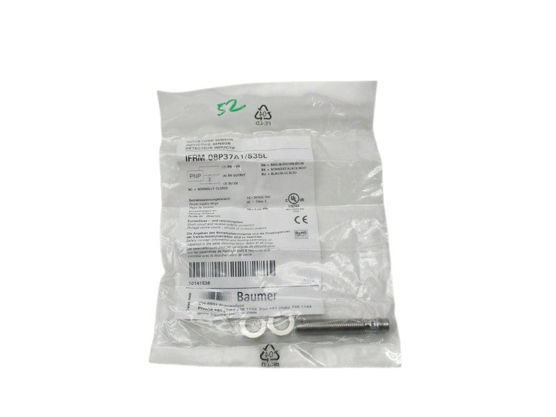 BAUMER ELECTRIC IFRM08P37A1/S35L 10-30VDC NSMP