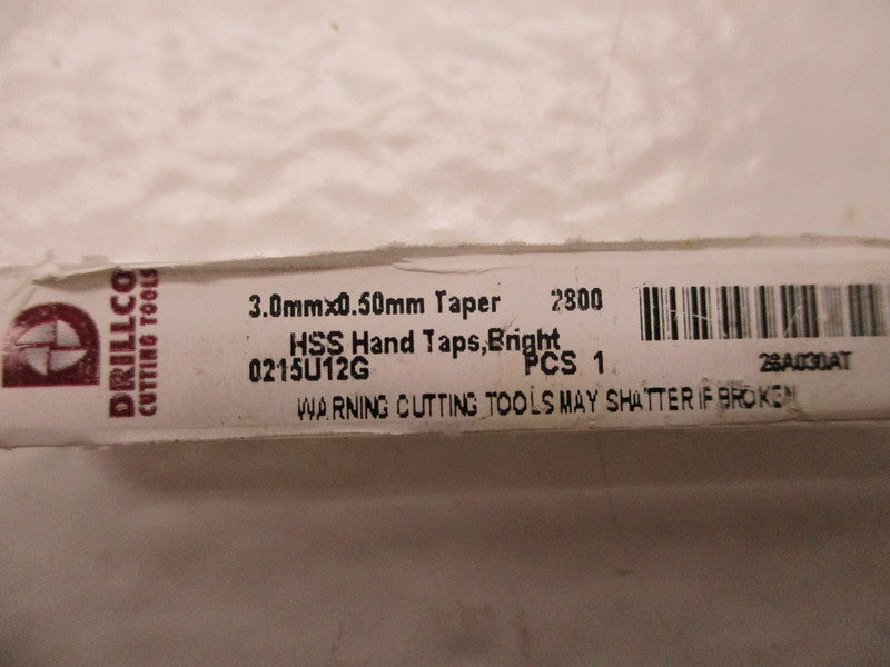 DRILLCO CUTTING TOOLS 0215U12G NSMP