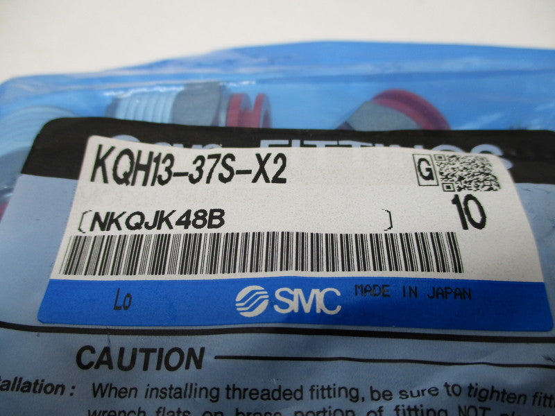 SMC KQH13-37S-X2 (PKG OF10) NSMP