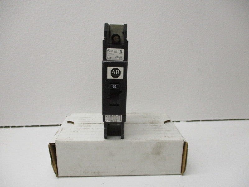 ALLEN BRADLEY 1492-MCCA150 CIRCUIT BREAKER SER. A 50A 125VDC NSMP