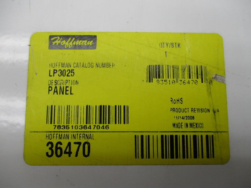 HOFFMAN LP3025  UNMP