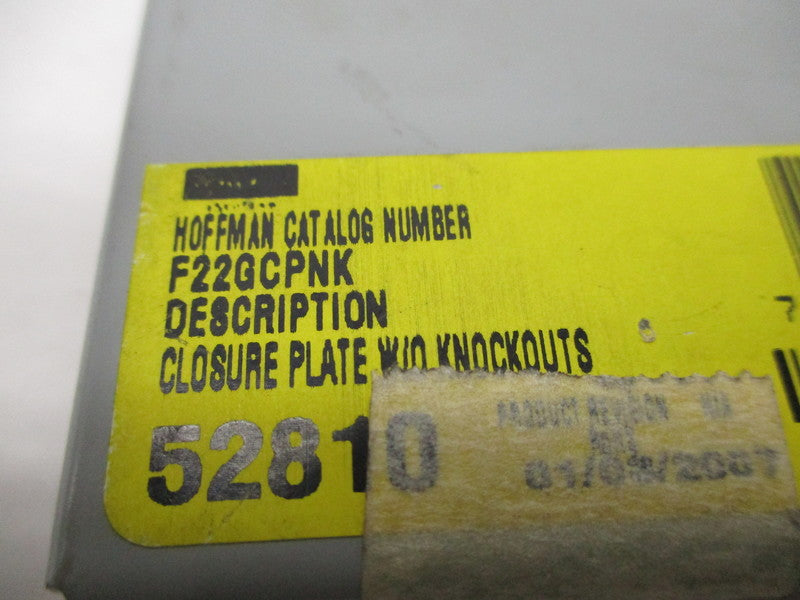 HOFFMAN F22GCPNK (MISSING ACCESSORIES) NSNP