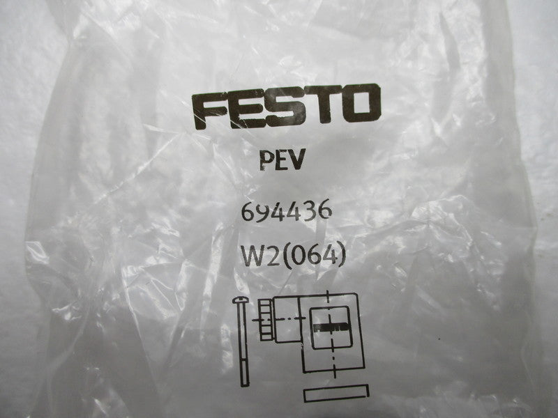 FESTO 694436 PEV CONNECTOR PLUG FOR PRESSURE SWITCH  NSMP