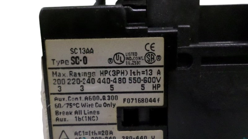 FUJI ELECTRIC SC13SS(AS PICTURED) CONTACTOR UNMP