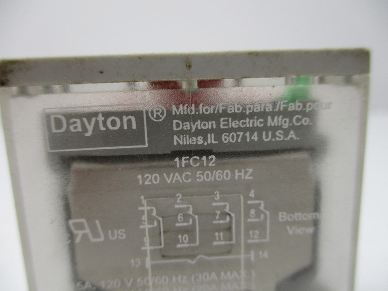 DAYTON 1FC12 RELAY 120VAC  UNMP