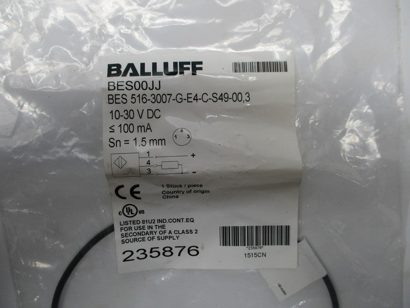 BALLUFF BES516-3007-G-E4-C-S49-00,3 BES00JJ NSMP
