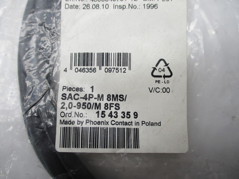 PHOENIX CONTACT SAC-4P-M8MS/2,0-950/M8FS NSMP