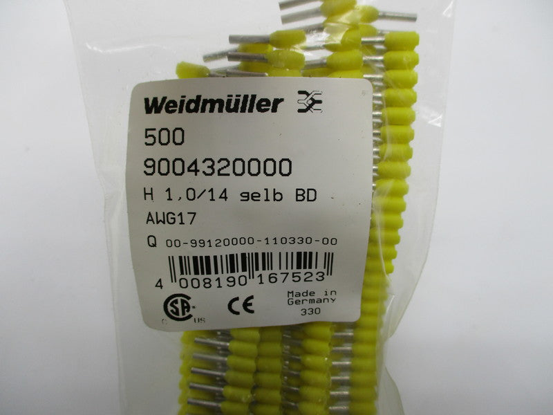 WEIDMULLER 9004320000 (PKG OF 500) NSMP