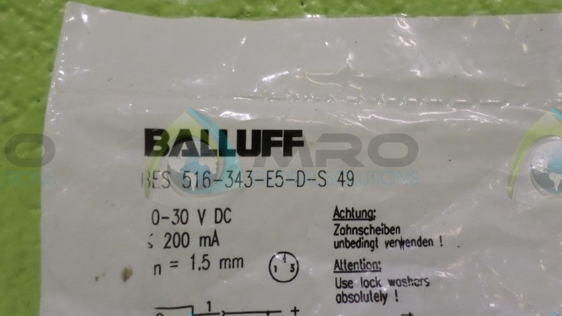 BALLUFF BES-516-343-E5-D-S PROXIMITY SWITCH NSMP