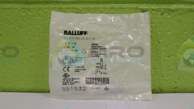 BALLUFF BES-516-343-E5-D-S PROXIMITY SWITCH NSMP