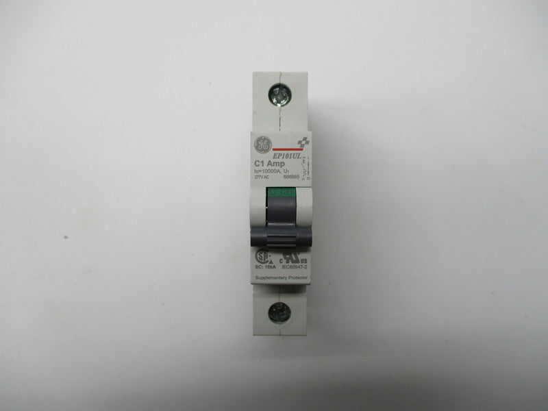 GENERAL ELECTRIC EP101UL-C1 686865 CIRCUIT BREAKER 1A 277VAC NSNP