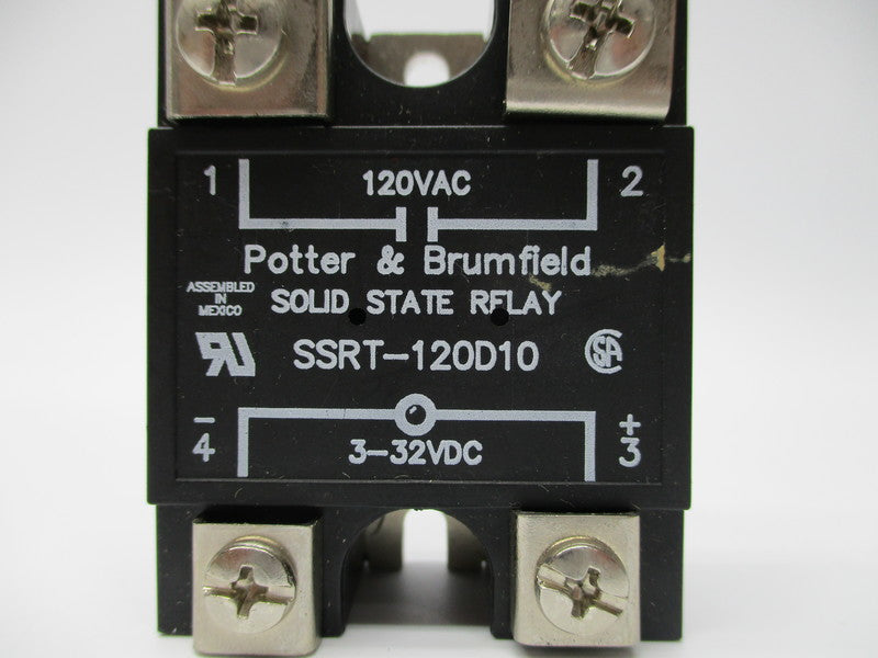POTTER & BRUMFIELD SSRT-120D10 SOLID STATE RELAY 120VAC NSNP