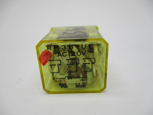 IDEC RH3B-UL RELAY 120VAC UNMP