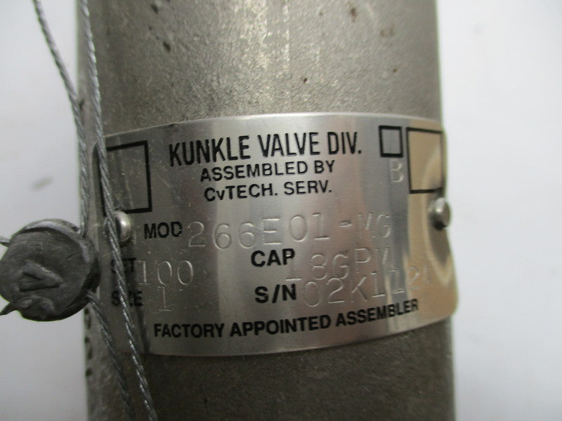 KUNKLE VALVE 266-E01-MG0100 NSMP