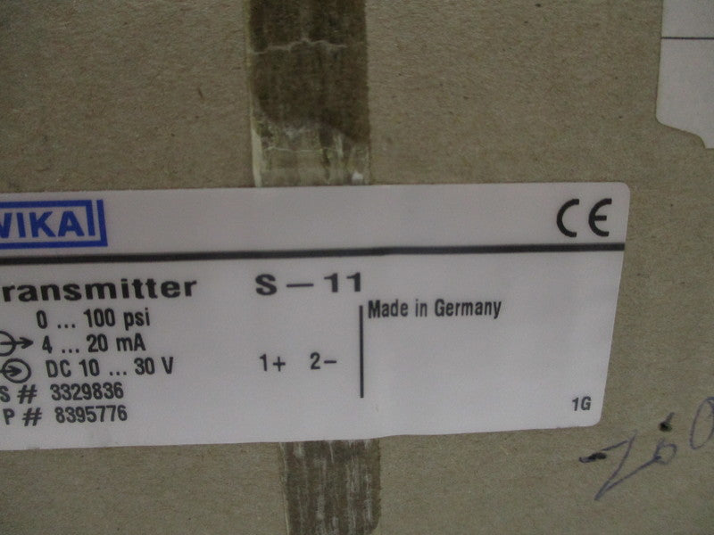 WIKA S-11 8395776 0-100PSI NSMP