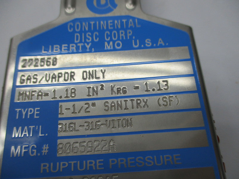 CONTINENTAL DISC 8065922A NSNP