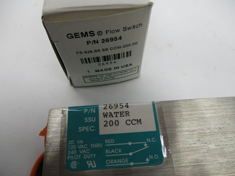 GEMS 26954 FLOW SWITCH NSMP